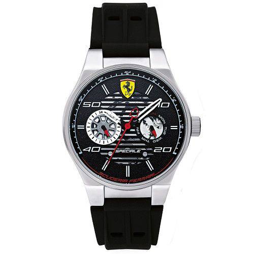 Relógio Scuderia Ferrari Masculino Borracha Preta - 830429
