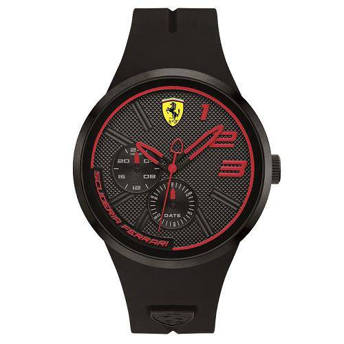 Relógio Scuderia Ferrari Masculino Borracha Preta - 830394
