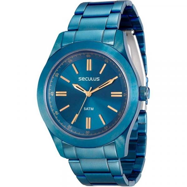 Relógio Seculus Feminino Ref: 28813lpsvea3 Fashion Azul - Seculus