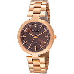 Relógio Seculus Feminino Social Analógico 28242LPSPRS2 Rose Gold