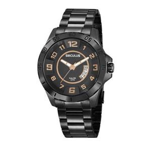 Relógio Séculus Masculino Black 20743GPSVPA2