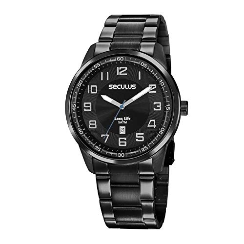 Relógio Seculus Masculino Ref: 20785gpsvpa3 Casual Black