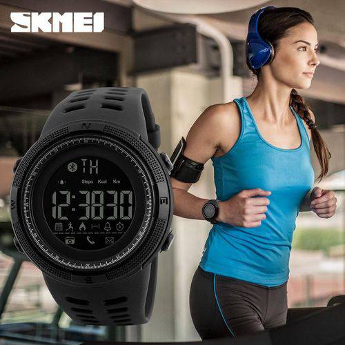 Tudo sobre 'Relógio Skmei Modelo 1250 Smart Watch Bluetooth Pedômetro Calorias Masculino e Feminino Original'