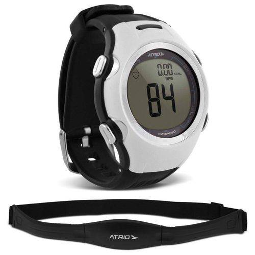 Tudo sobre 'Relógio Smart Run Atrio Altius Monitor Cardíaco Preto e Branco com Cinta'