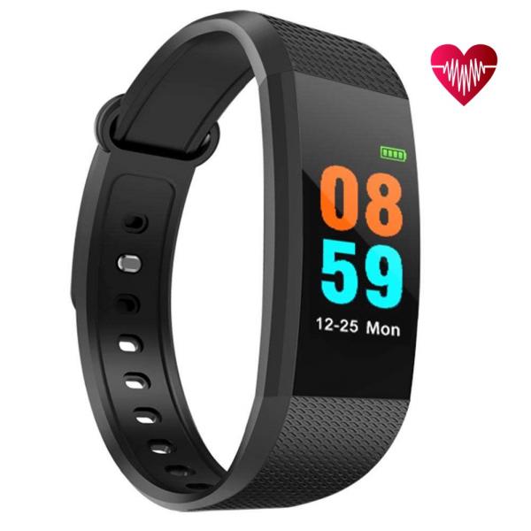 Relógio Smart Watch Y5 Monitor Cardíaco Calorias Passos Preto