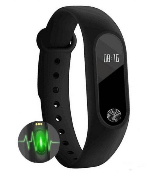 Relógio Smartband Bracelet Pulseira Inteligente M2 Batimentos Cardíacos - Smart Bracelet M2 PRETO