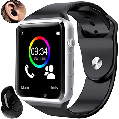 Relógio Smartwatch A1 Inteligente Gear Chip Celular Touch Mini Fone de Ouvido Bluetooth S530, Prata