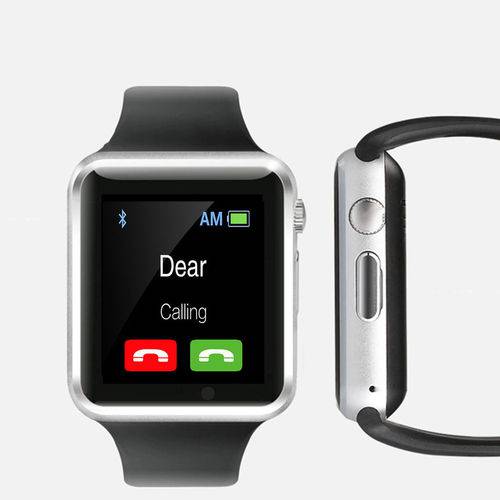 Relógio Smartwatch A1 Inteligente Gear Chip Celular Touch + Mini Fone de Ouvido Bluetooth