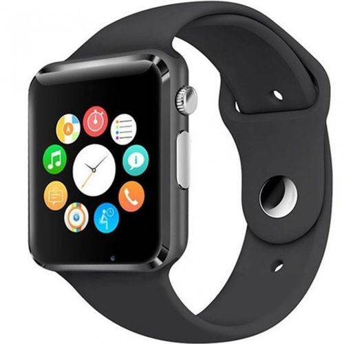Tudo sobre 'Relógio Smartwatch A1 Original Touch Bluetooth Gear Chip - Preta'