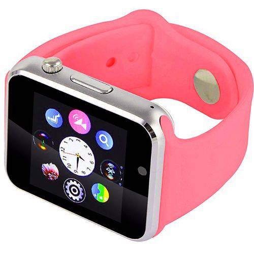 Tudo sobre 'Relógio Smartwatch A1 Original Touch Bluetooth Gear Chip - Rosa'