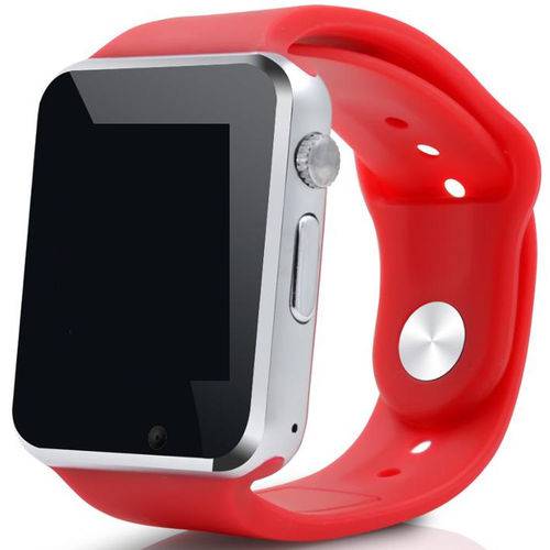 Relógio Smartwatch A1 Original Touch Bluetooth Gear Chip - Vermelho