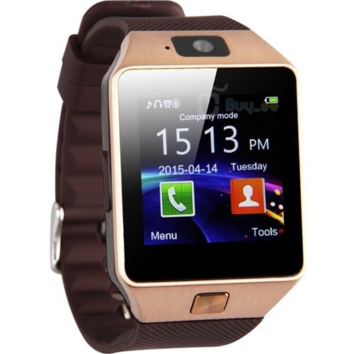 Relógio Smartwatch Bluetooth Inteligente Sd Chip Dourado