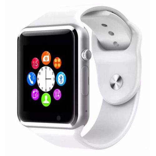 Relógio Smartwatch Celular A1 3g Chip Android Samsung App Branco