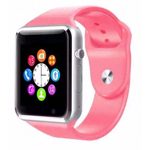 Tudo sobre 'Relógio Smartwatch Celular A1 3g Chip Android Samsung App Rosa'