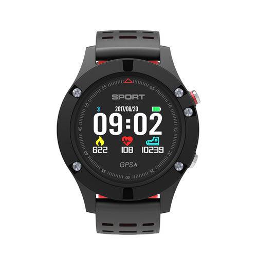 Relógio Smartwatch F5 Gps Monitor Cardíaco Vermelho