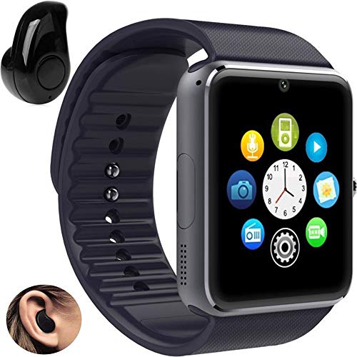 Relógio Smartwatch GT08 Inteligente Gear Chip Celular Touch + Mini Fone de Ouvido Bluetooth S530 (PRETO)