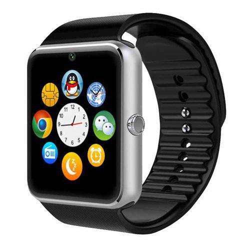 Relógio Smartwatch GT08 Original Touch Bluetooth Gear Chip - Prata