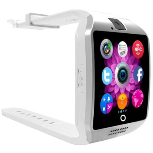 Relógio Smartwatch Q18 Desbloqueado Chip Touch - Branco