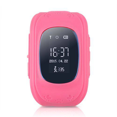 Relógio Smartwatch Q50 Kids Gps Localizador de Crianças - Rosa