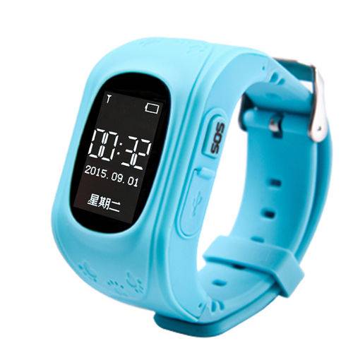 Relógio Smartwatch Q50 Kids Gps Localizador de Crianças - Azul