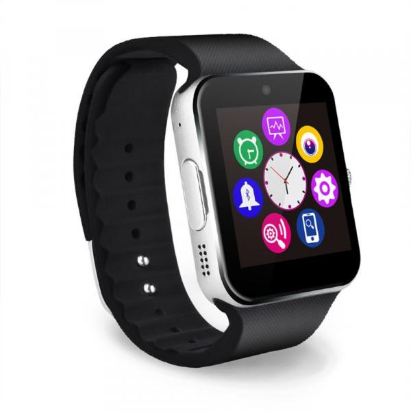 Relógio Smartwatch, Recebe Notificações Whatsapp com Bluetooth - Prata