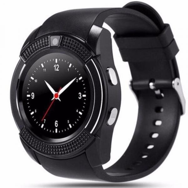 Relógio Smartwatch V8 Bluetooth Original Touch Gear Chip - Preto