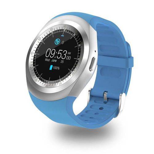 Tudo sobre 'Relógio Smartwatch Y1 Inteligente Bluetooth Android & Ios Azul'