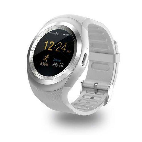 Relógio Smartwatch Y1 Inteligente Bluetooth Android & Ios Branco
