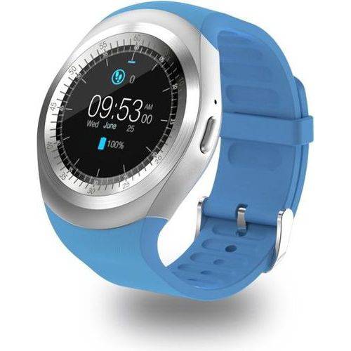 Relógio Smartwatch Y1 Inteligente Gear Chip Celular Touch - Azul