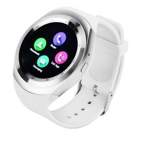 Relógio Smartwatch Y1 Original Touch Bluetooth Gear Chip - BRANCO