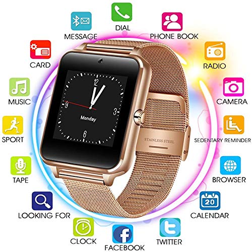 Relógio Smartwatch Z60 Celular Inteligente Touch Bluetooth Chip Ligações Pedômetro Câmera (PRATA)