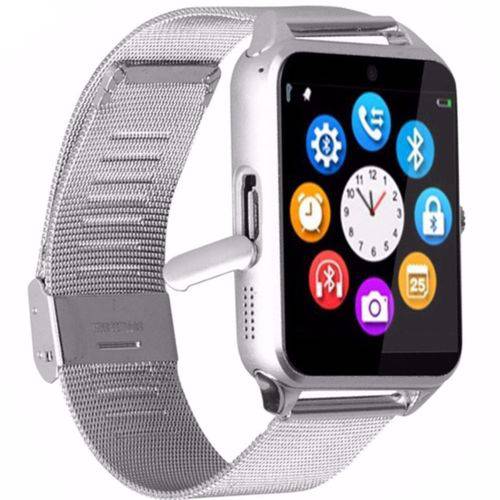 Relógio Smartwatch Z60 Celular Inteligente Touch Bluetooth Chip Ligações SMS Pedômetro Câmera