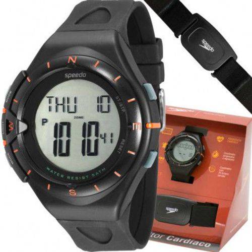 Relógio Speedo Masculino Digital C/monitor Cardíaco 58010g0evnp1 Preto