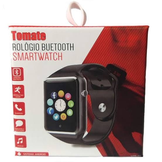 Relógio Swartwatch Bluetooth Android- Preto - Tomate