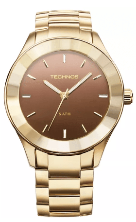 Relógio Technos Crystal Feminino Analógico - 2035Lng/4M (Dourado)