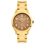 Relógio Technos Dourado Feminino Boutique 2035MFT/4M
