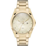 Relógio Technos Dourado Feminino Elegance Crystal Gn10as/4x