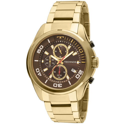 Tudo sobre 'Relógio Technos Dourado Masculino Performance Skymaster Cronógrafo Js15bi/4m'