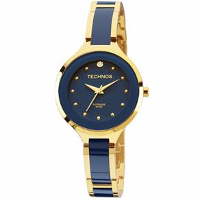 Relógio Technos Elegance Ceramic Sapphire - 2035LYV/4A- Dourado