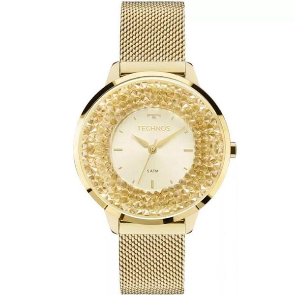 Relógio Technos Feminino Crystal Dourado 2035MLG/4X