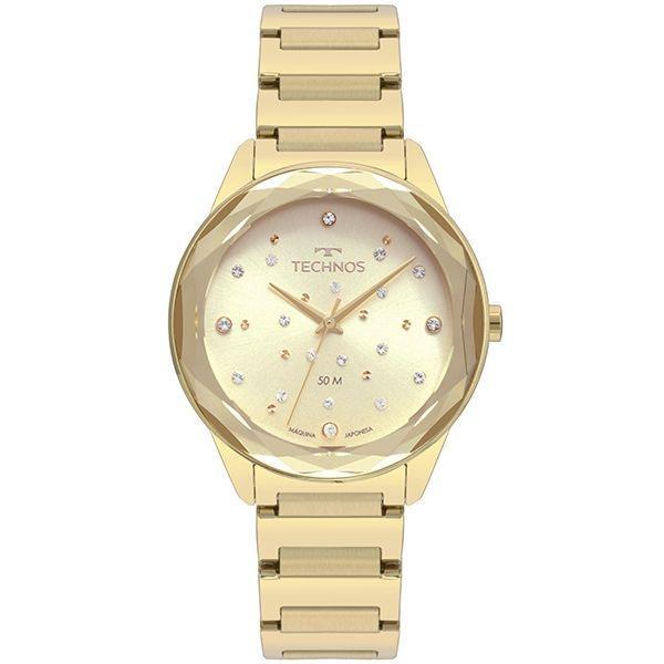 Relógio Technos Feminino Crystal Dourado 2036mkh/4x