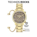 Relógio Technos Feminino Dourado Analógico 2039bu/k4c