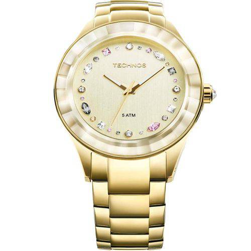 Relógio Technos Feminino Elegance Crystal 2036LMS/4X