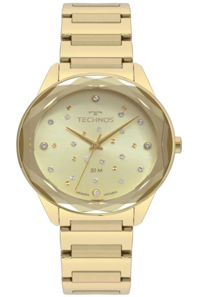 Relógio Technos Feminino Elegance Fashion Dourado 2036MKH/4X