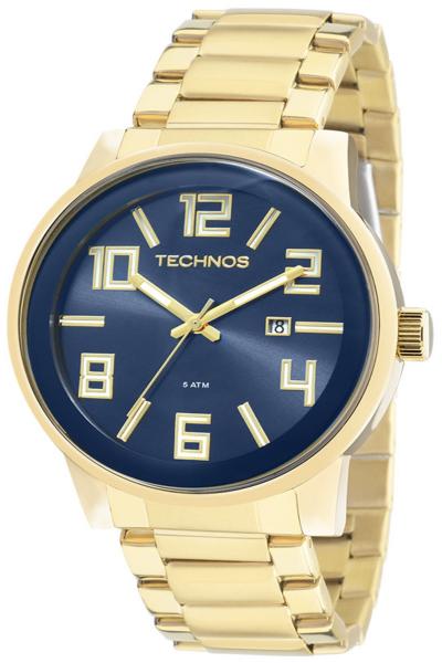 Relógio Technos Masculino Clássico Golf Dourado 2115KQU/4S