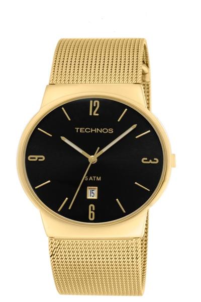 Relógio Technos Masculino Clássico Slim Dourado GM10IH/4P