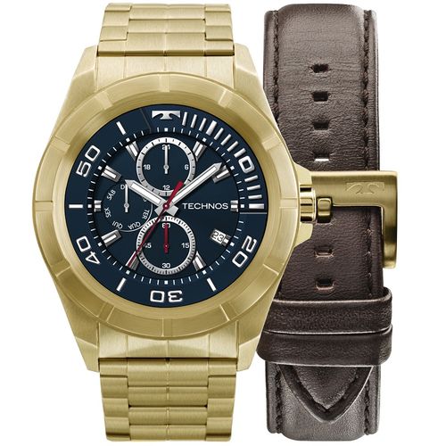 Relógio Technos Masculino Connect Srab/4p Dourado Smartwatch