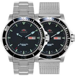 Relógio Technos Masculino Diver Automático + Pulseira Aço - 469Ss053 P1Sx - Prata