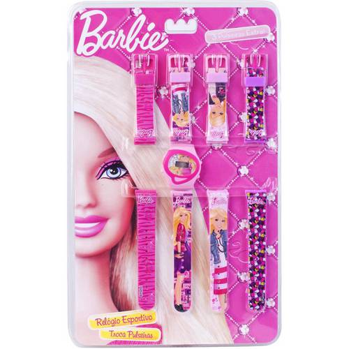Tudo sobre 'Relogio Troca 4 Pulseiras Barbie'
