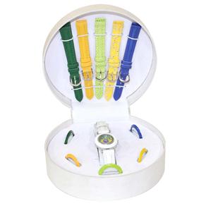 Relógio Troca Pulseira Analógico Infantil Shiny Toys Copa do Brasil GS2025C - Colorido